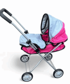 COCHE PARA MUÑECAS ROSADO