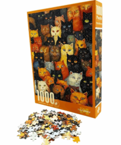 PUZZLE 1000 PCS - GATOS